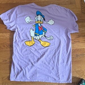 Disney Daisy and Donald Duck Golf T-Shirt Size XL Unisex Purple